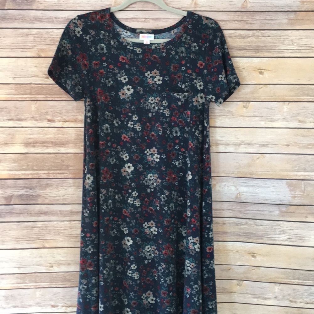 LuLaRoe Carly flower high low dress